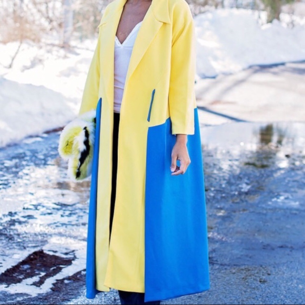 Color block statement jacket